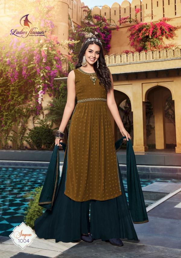 Ladies Flavour Sagun Party Wear Kurti With Bottom Dupatta Collection